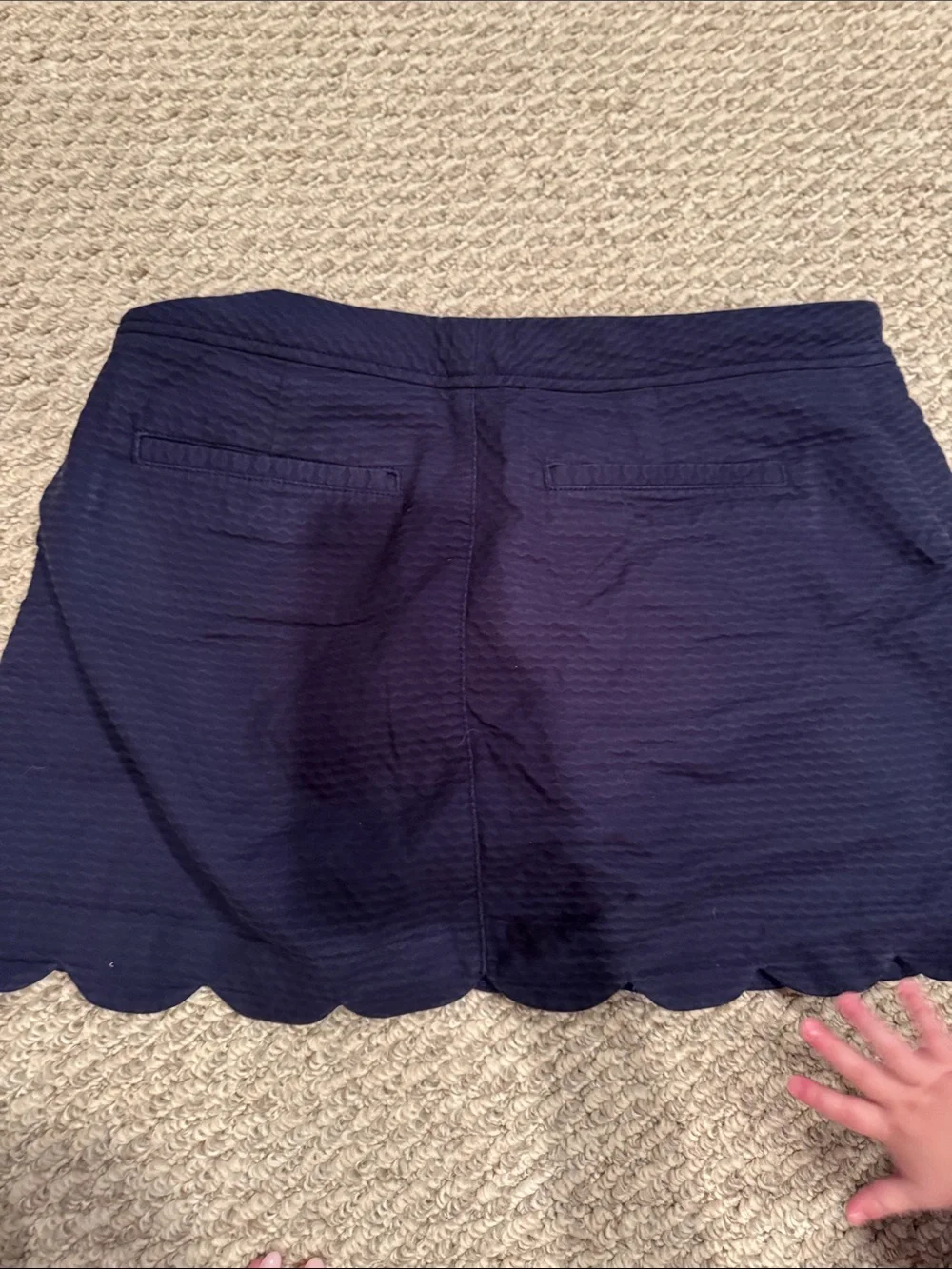 Lilly Pulitzer Navy Scalloped Hem Skort - Picture 6 of 6